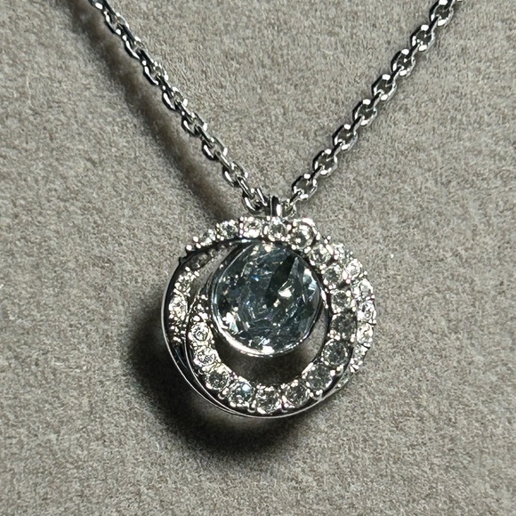 Swarovski Jewelry - Swarovski Crystal Generation Pendant White Rhodium Plated 16” Signed Necklace